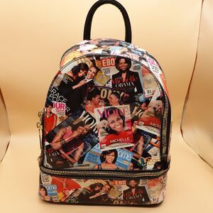 Michelle Obama Backpack Glossy Magazine Cover Purse